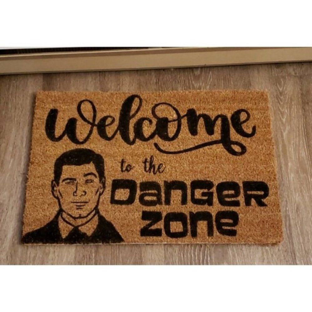 Archer Danger Zone Handmade Outdoor Doormat